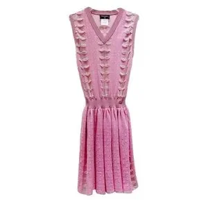 Chanel Dresses | Chanel Pink Textured Knit Dress | Color: Pink | Size: 38 | Jsdocit's Closet Chanel Dresses | Chanel Pink Textured Knit Dress | Color: Pink | Size: 38 | Jsdocit's Closet